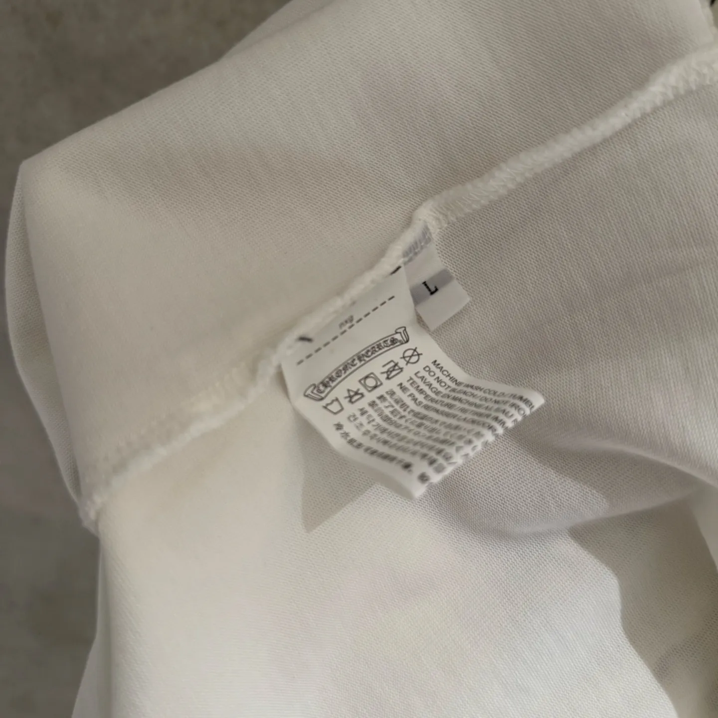 🅿️340 [Strict quality control] CH Croixin's new long-sleeved sweatshirt T-shirt. Heavy 340g double yarn fabric. Wash the whole garment twice. Frayed and torn on all four sides. Heavy fabric. The neckline is made of icy Solona. Loose fit. Deep, wide and stylish. No deformation or shrinkage. Color: 3 colors, black, white and gray. Size: M-2xl